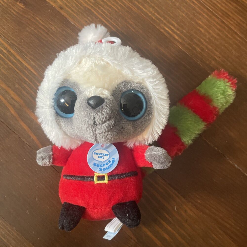 Aurora Yoohoo & Friends Plush Stuffed Animal Santa Hat Costume Christmas 6"
